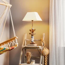 ONLI Bordlamper>Bordlampe Seregon med stendekoration, højde 63 cm