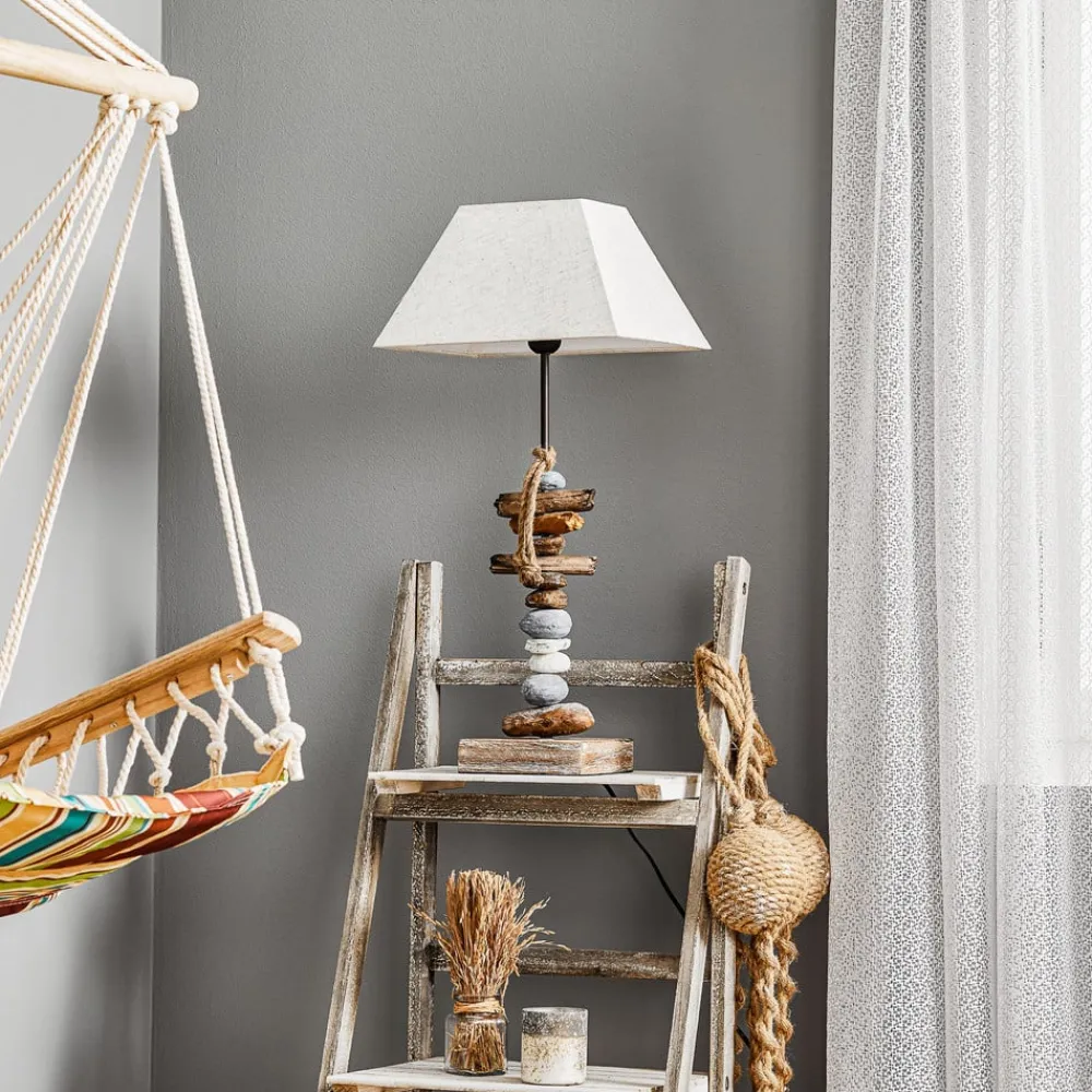 ONLI Bordlamper>Bordlampe Seregon med stendekoration, højde 63 cm