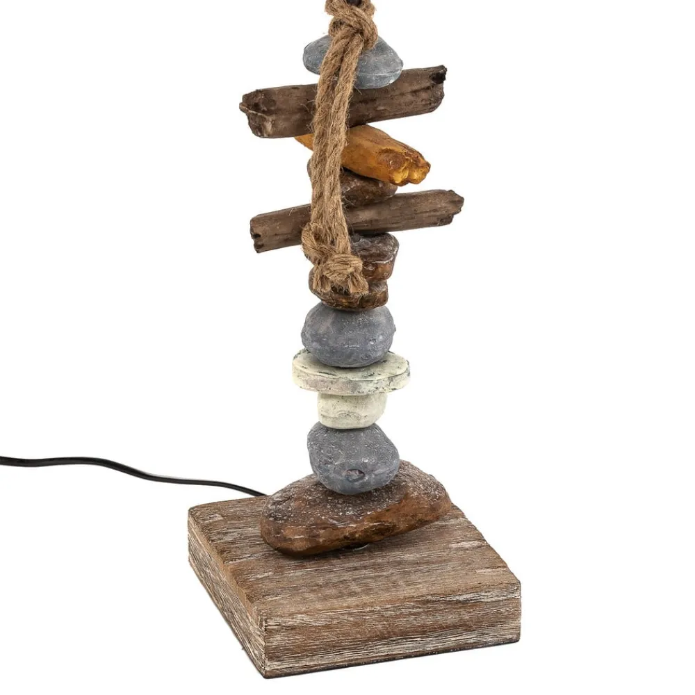 ONLI Bordlamper>Bordlampe Seregon med stendekoration, højde 63 cm