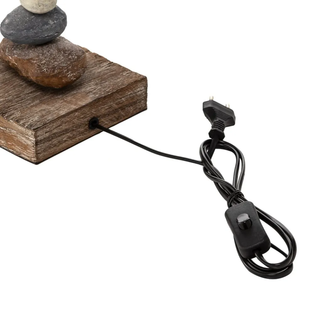 ONLI Bordlamper>Bordlampe Seregon med stendekoration, højde 63 cm