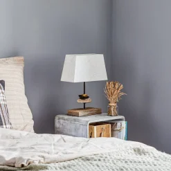 ONLI Bordlampe Seregon med stofskærm, højde 39 cm