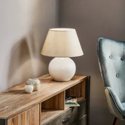 Bordlampe Sfera, højde 53 cm, hvid/grå^ONLI New