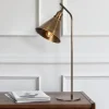 Opviq Bordlampe Sivani MR-610, antik guld, metal, højde 50 cm