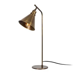 Opviq Bordlampe Sivani MR-610, antik guld, metal, højde 50 cm