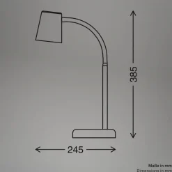 Briloner Bordlampe Skriva, beige, metal, GU10, 38 cm, drejelig