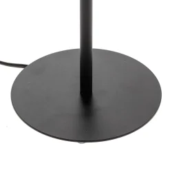 Luminex Bordlampe Soho, cylindrisk 56 cm sort/guld