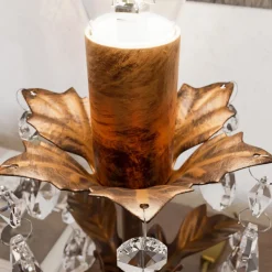 ONLI Bordlampe Teresa med krystaller, uden skærm