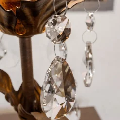 ONLI Bordlampe Teresa med krystaller, uden skærm