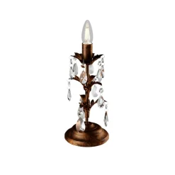 ONLI Bordlampe Teresa med krystaller, uden skærm