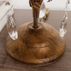 ONLI Bordlampe Teresa med krystaller, uden skærm