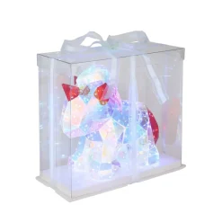 Globo Bordlampe til børneværelse Brondar enhjørning, rød, højde 26 cm