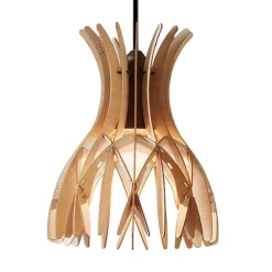 Bover Pendellamper>Domita S/20 pendellampe, brun, bøg