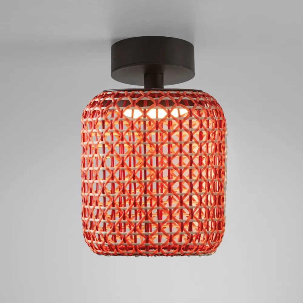 Bover Nans PF/21 LED udendørs loftslampe, rød