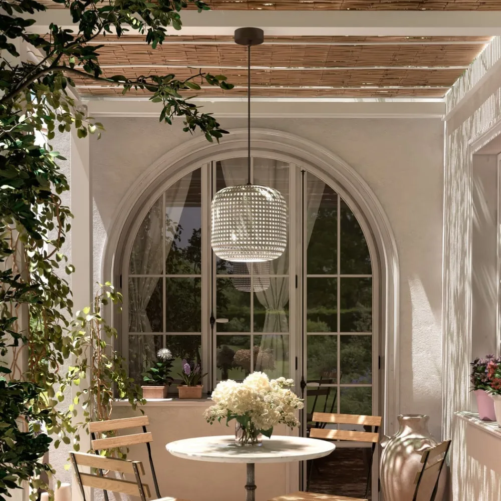 Nans S/31 LED udendørs pendel, beige^Bover Discount