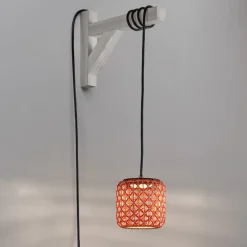 Bover Udendørs Pendellamper>Nans S/16/H LED-hængelampe med stik, rød