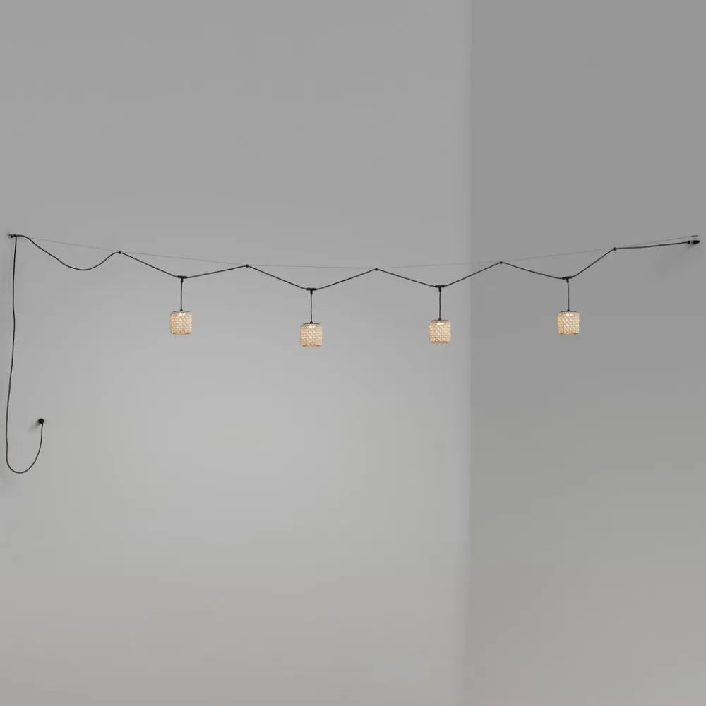 Bover Nans S/16/4L udendørs hængelampe, LED, beige