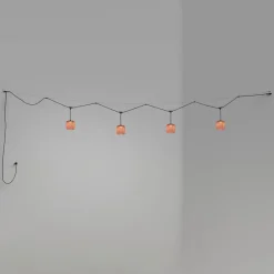 Bover Nans S/16/4L udendørs hængelampe, LED, rød