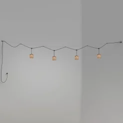 Bover Nans S/16/4L udendørs hængelampe, LED, brun