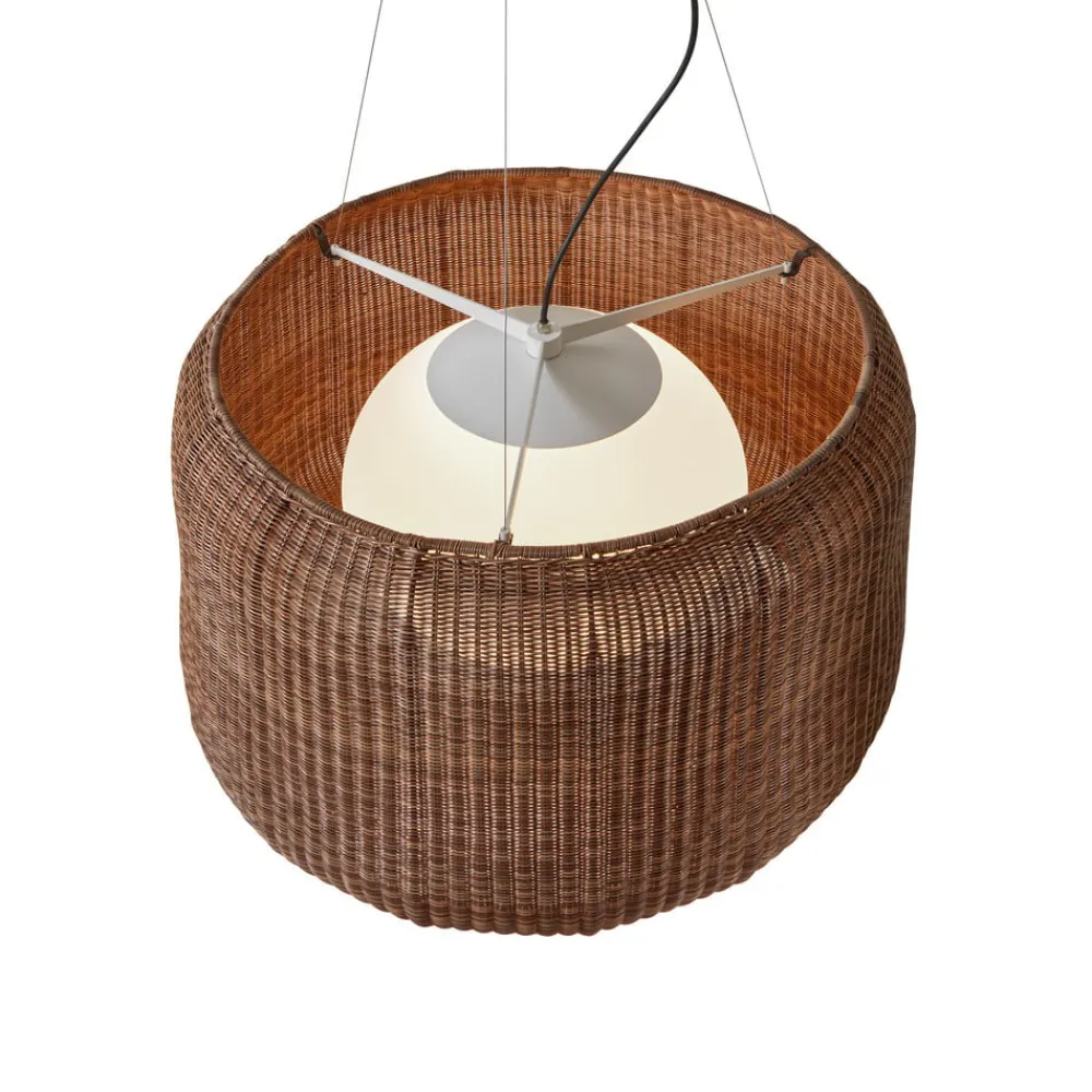 Bover Udendørs Pendellamper>udendørs hængelampe Fora 90, grafitbrun/brun, E27