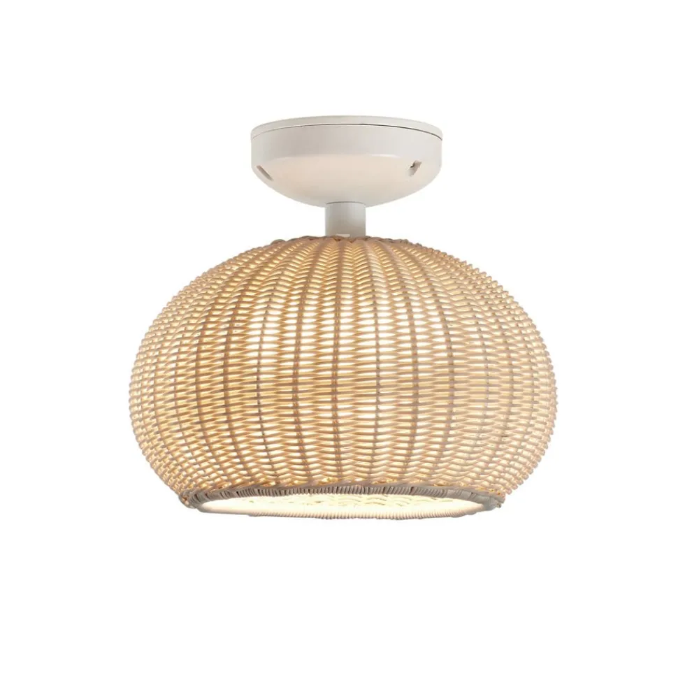 udendørs loftlampe Garota, hvid/elfenbensfarvet^Bover