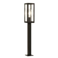 Searchlight Box gadelampe af rustfrit stål, sort