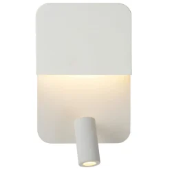 Lucide Boxer LED-væglampe med spot, hvid