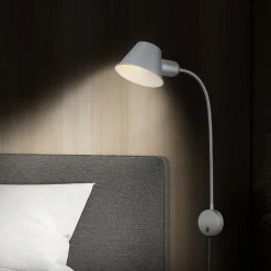 Brello væglampe, rundt vægbeslag, krom^Briloner Hot