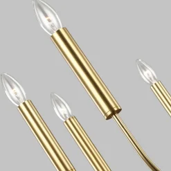 FEISS Brianna lysekrone, 9 lyskilder, bruneret messing