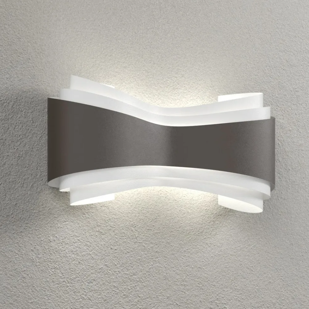 Bronzefarvet væglampe Ionica^Selène New