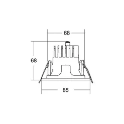 Apollo Micro, facetteret, rund, 3.000 K, hvid^BRUMBERG Clearance