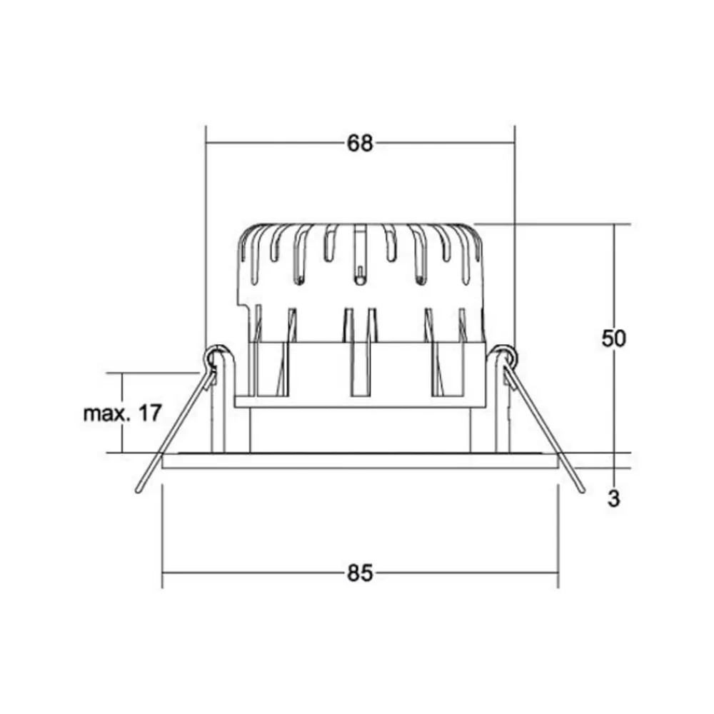 BB20 IP65 indbygget RC-driver kantet hvid^BRUMBERG Clearance
