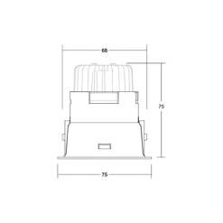 Binato DALI downlight tilslutningsboks 4.000 K sort^BRUMBERG Outlet