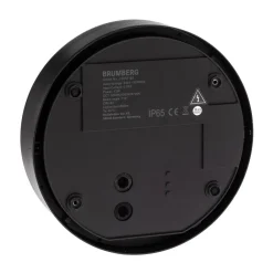 BRUMBERG Eye udendørs LED-væglampe, halv, sort