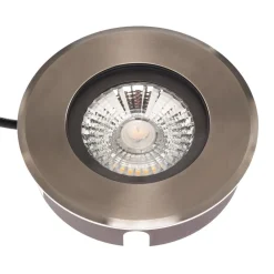 BRUMBERG Nedgravet Udebelysning|Udendørs Spot>Hybride Flat LED-gulvlampe til indbygning, 15 cm