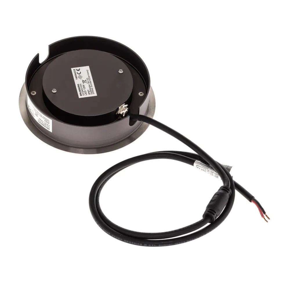 BRUMBERG Nedgravet Udebelysning|Udendørs Spot>Hybride Flat LED-gulvlampe til indbygning, 15 cm