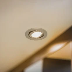 BRUMBERG Loftlamper>indbygningsspot IP65 rund kan kobles krom