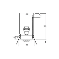 BRUMBERG Indbygningsspots>indbygningsspot Tirrel-R, GU10 fatning, mat titanium
