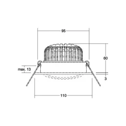 BRUMBERG Kerby-R LED-indbygningsspot 4.000 K, hvid