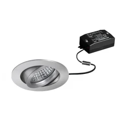 BRUMBERG LED indbygningsspot Tirrel-R, on/off, mat aluminium