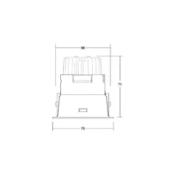 LED-indbygningsdownlight Binato RC-dæmpbar 4000K sort^BRUMBERG Sale