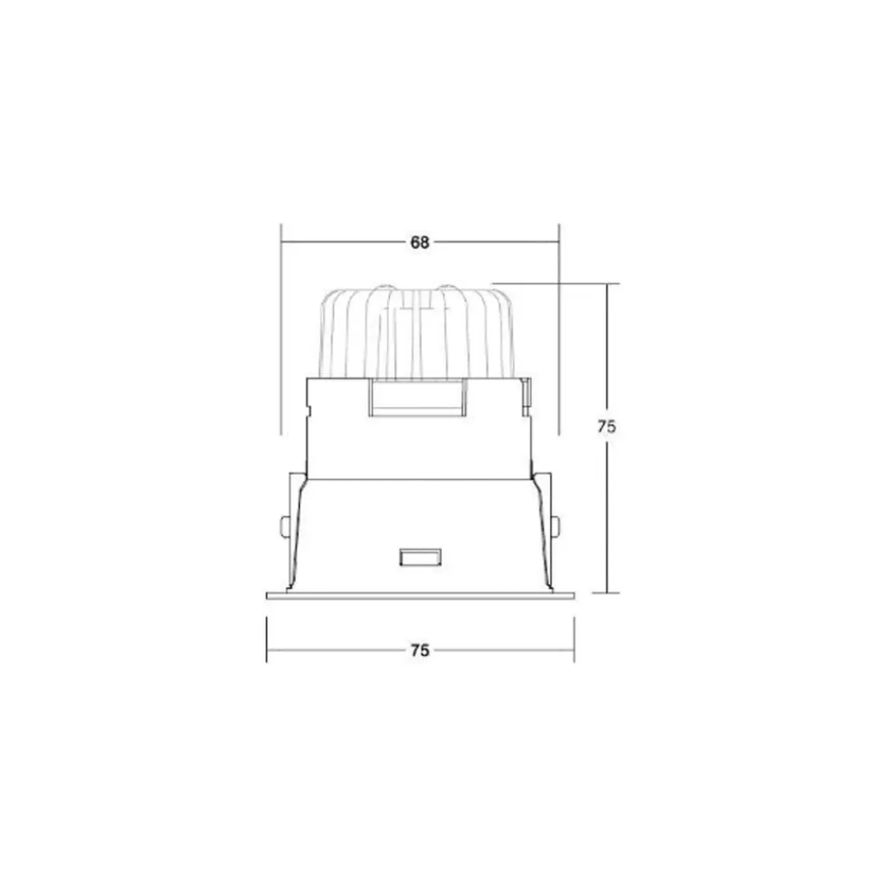 LED-indbygningsdownlight Binato RC-dæmpbar 4000K sort^BRUMBERG Sale