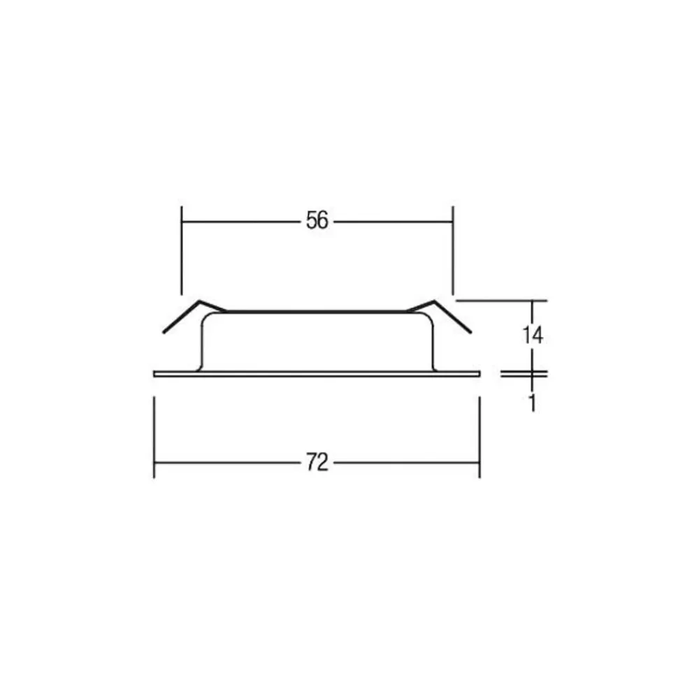 BRUMBERG Indbygningsspots>LED-indbygningsdownlight BB17, tænd/sluk, hvid