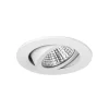 LED-indbygningsspot Seven-R, 2.700 K, hvid mat, aluminium^BRUMBERG