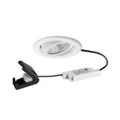 BRUMBERG LED-indbygningsspot BB09, RC, tilslutningsboks, hvid