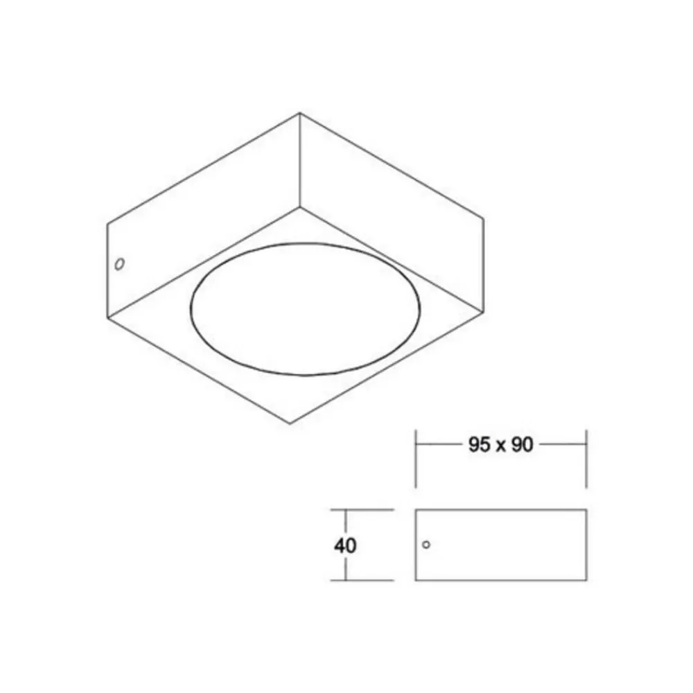 BRUMBERG Quader udendørs væglampe, direkte