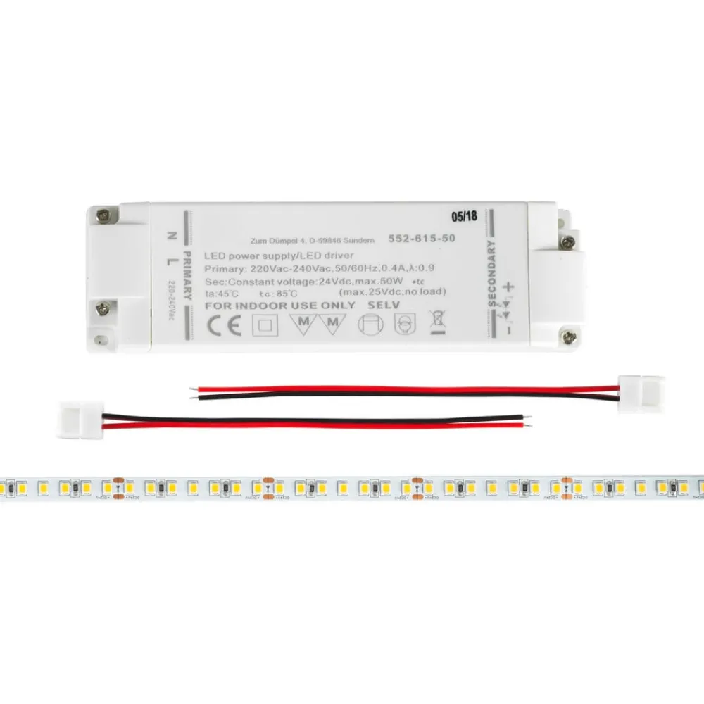 BRUMBERG QualityFlex LED-stripsæt 5m 48W 3.100K
