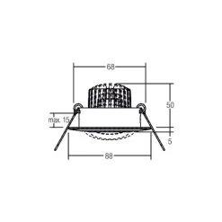 BRUMBERG Indbygningsspots>Spot BB13 dim2warm RC-dim tilslutningsboks, sort