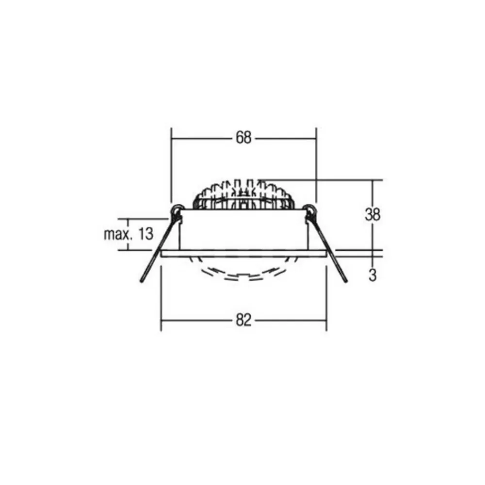 BRUMBERG spot dæmpes 38° rund hvid 2.700 K