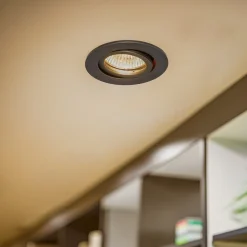 BRUMBERG Tirrel R forsænket loftspot, rund, sort