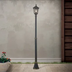 Brun lygtepæl Fabio, m. én lyskilde 211 cm^ORION New